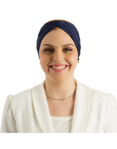 Faixa Turbante Azul Marinho