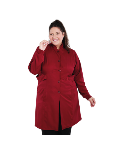 Jaleco Feminino Plus Size Unik - Bordô