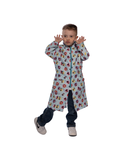 Jaleco Infantil Estampado Tio Paulo