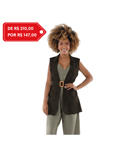 Colete Feminino Fancy Verde Militar